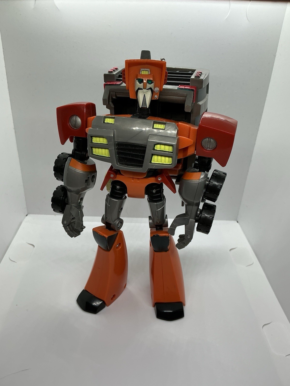 Transformers Animated Voyager Wreck-Gar Complete But Missing Front Lift Panel