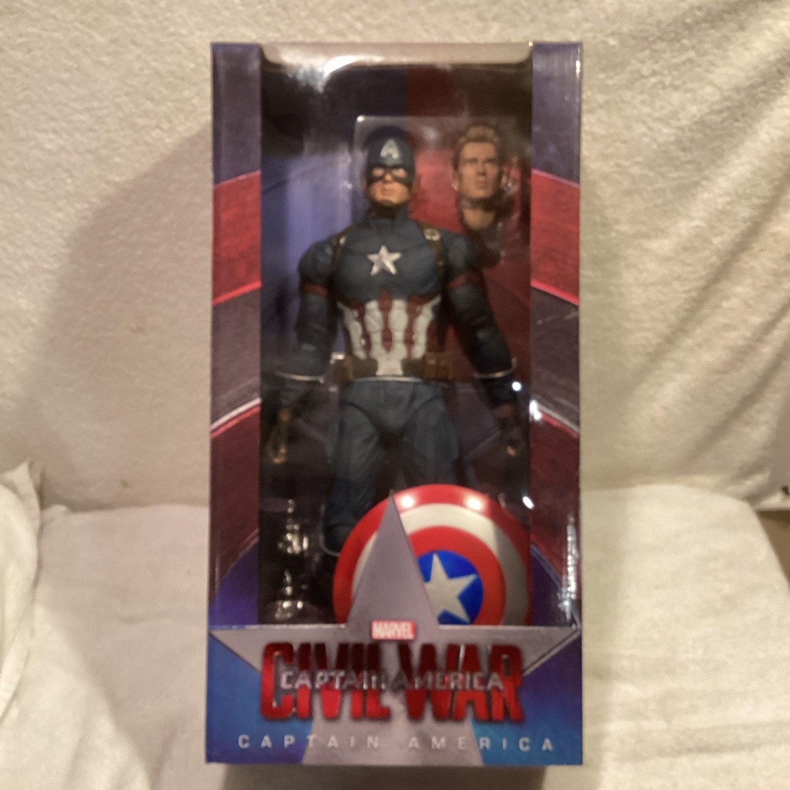 1/4 NECA Captain America Civil War Chris Evans Rare NIB