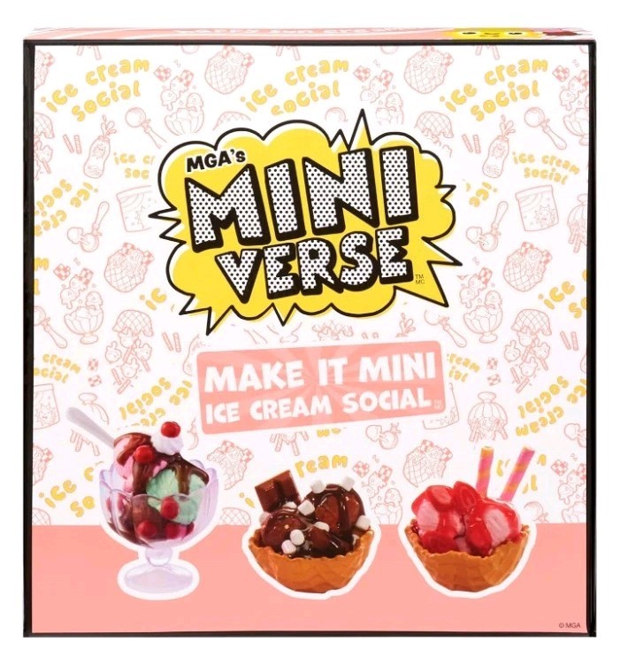 MGA&rsquo;s Miniverse Make It Mini Food/Ice Cream Social Brand NEW