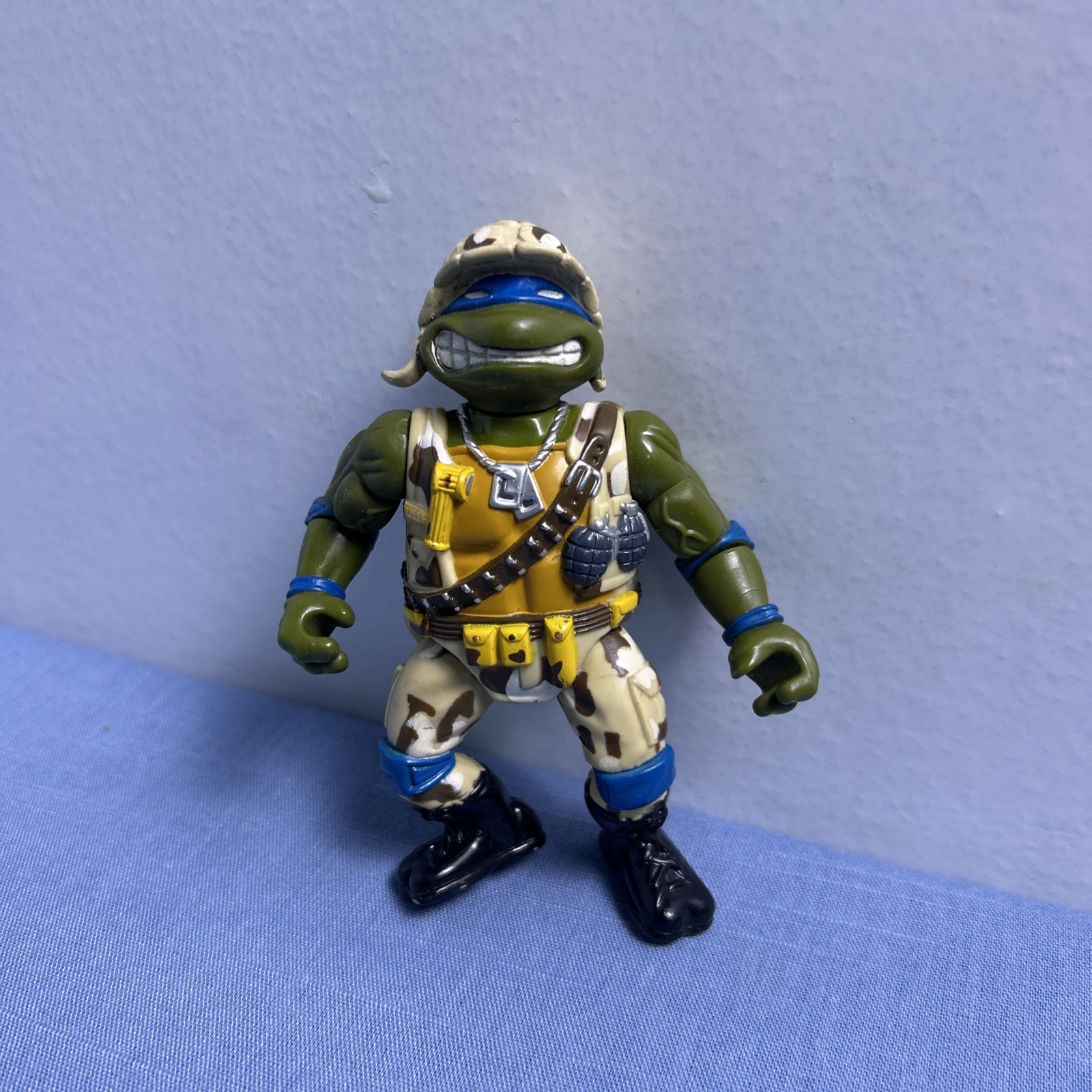 vintage TMNT Leonardo Lieutenant Leo Army figure only