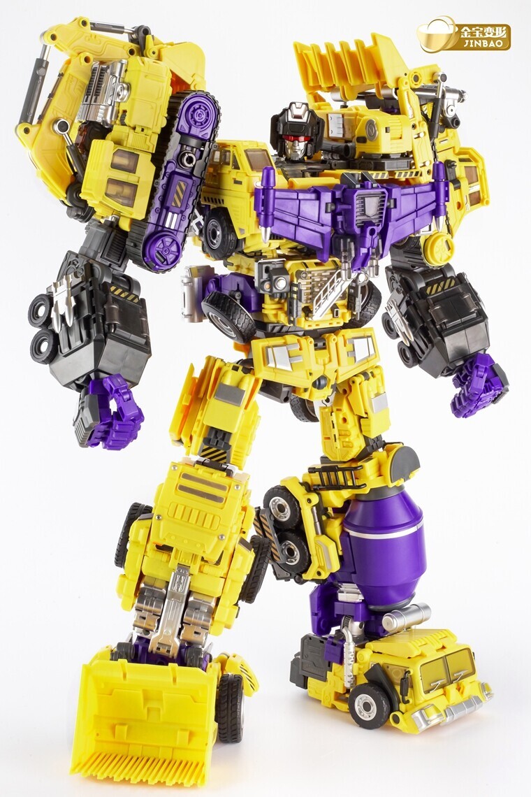 JINBAO Oversized Devastator 6pcs Full Set Green/Yellow Figure Upgrade Kit