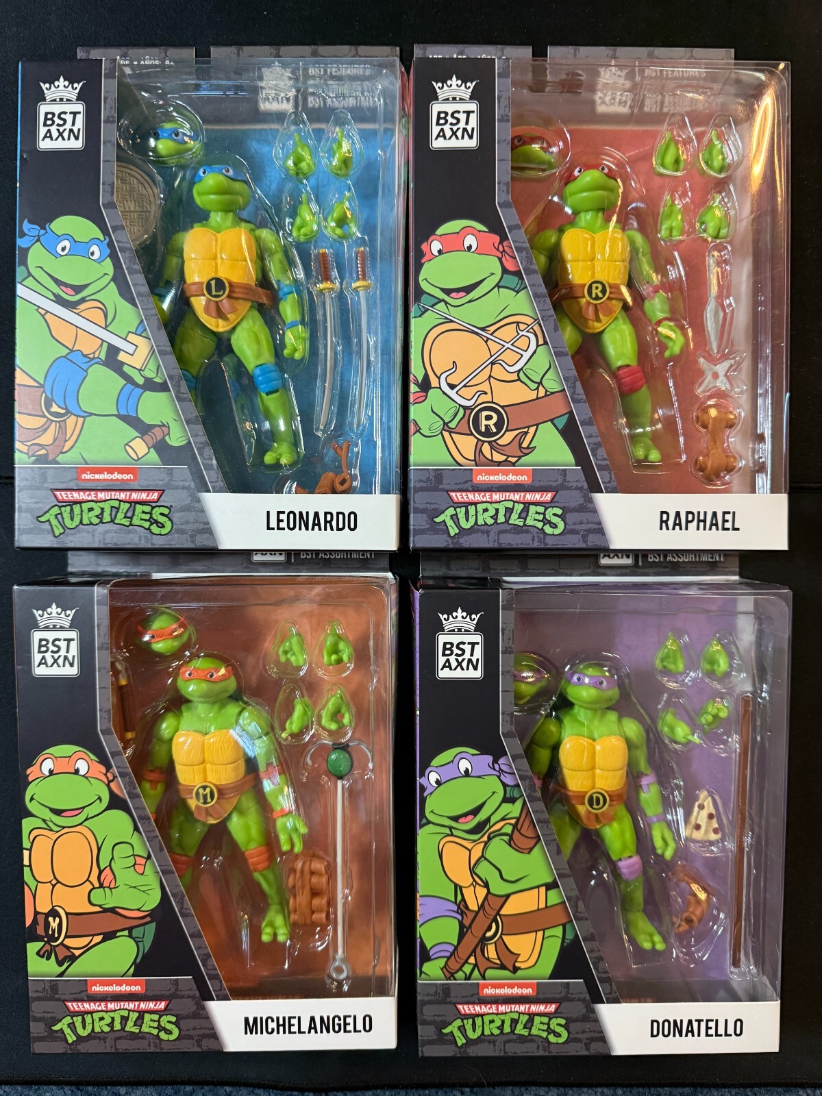 BST AXN Teenage Mutant Ninja Turtles SET OF 4 TMNT The Loyal Subjects NEW IN BOX