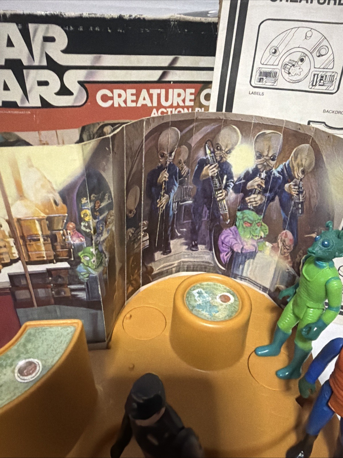 Vintage 1978 Star Wars Creature Cantina Playset Complete with Box Figures*180