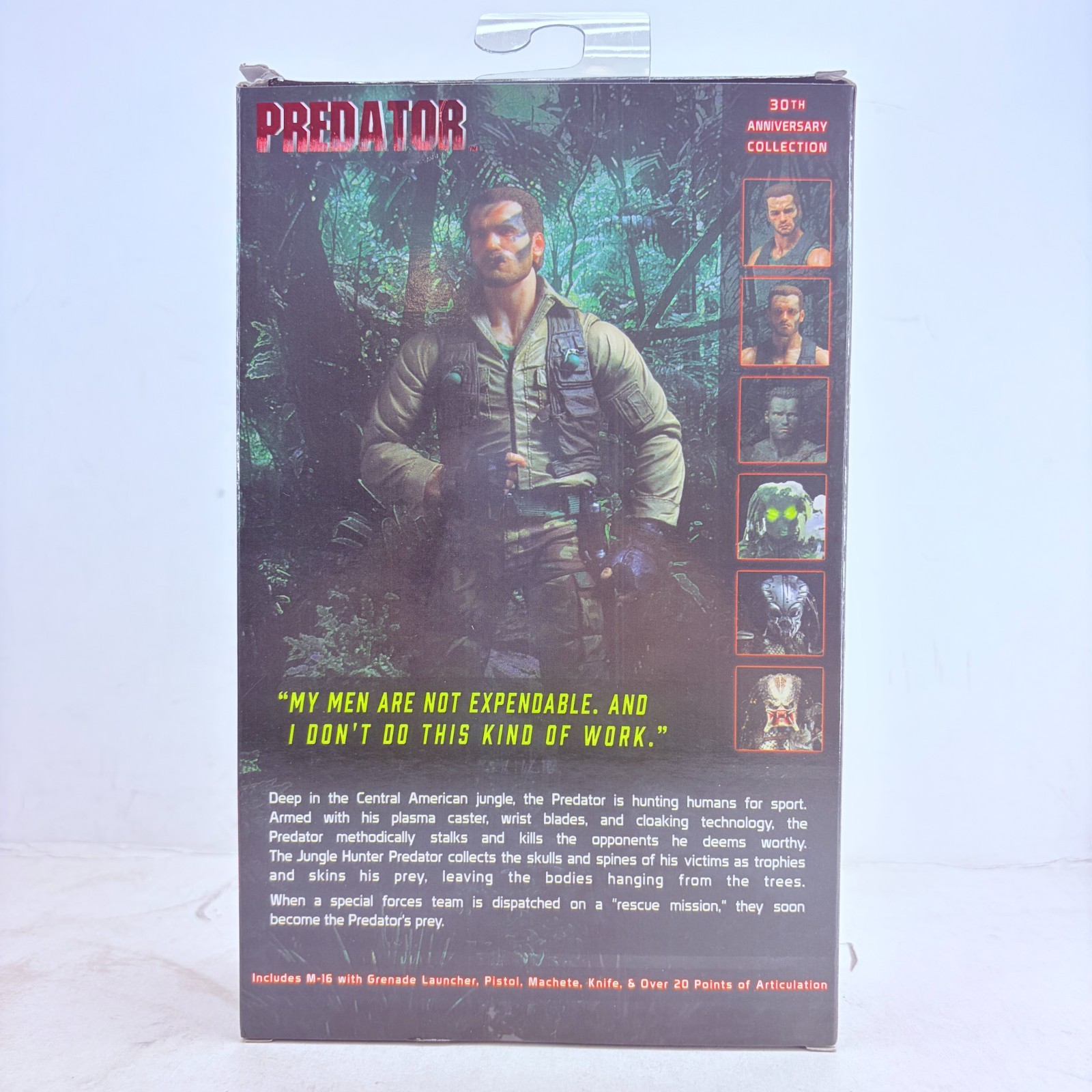 Predator 30th Anniversary Jungle Extraction Dutch 7-inch Action Figure Toy Gift