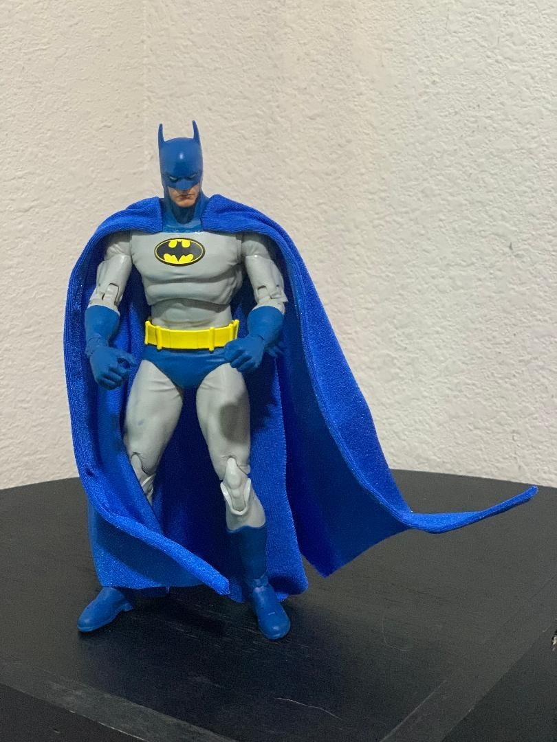 Custom Batman DC Multiverse Knightfall 1/12 Mcfarlane Wired Cape NOT FIGURE