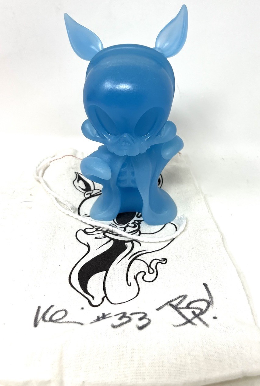 BRANDT PETERS KATHIE OLIVAS BOO Glow GHOST SKELVE RESIN Designer Art Toy Spooky