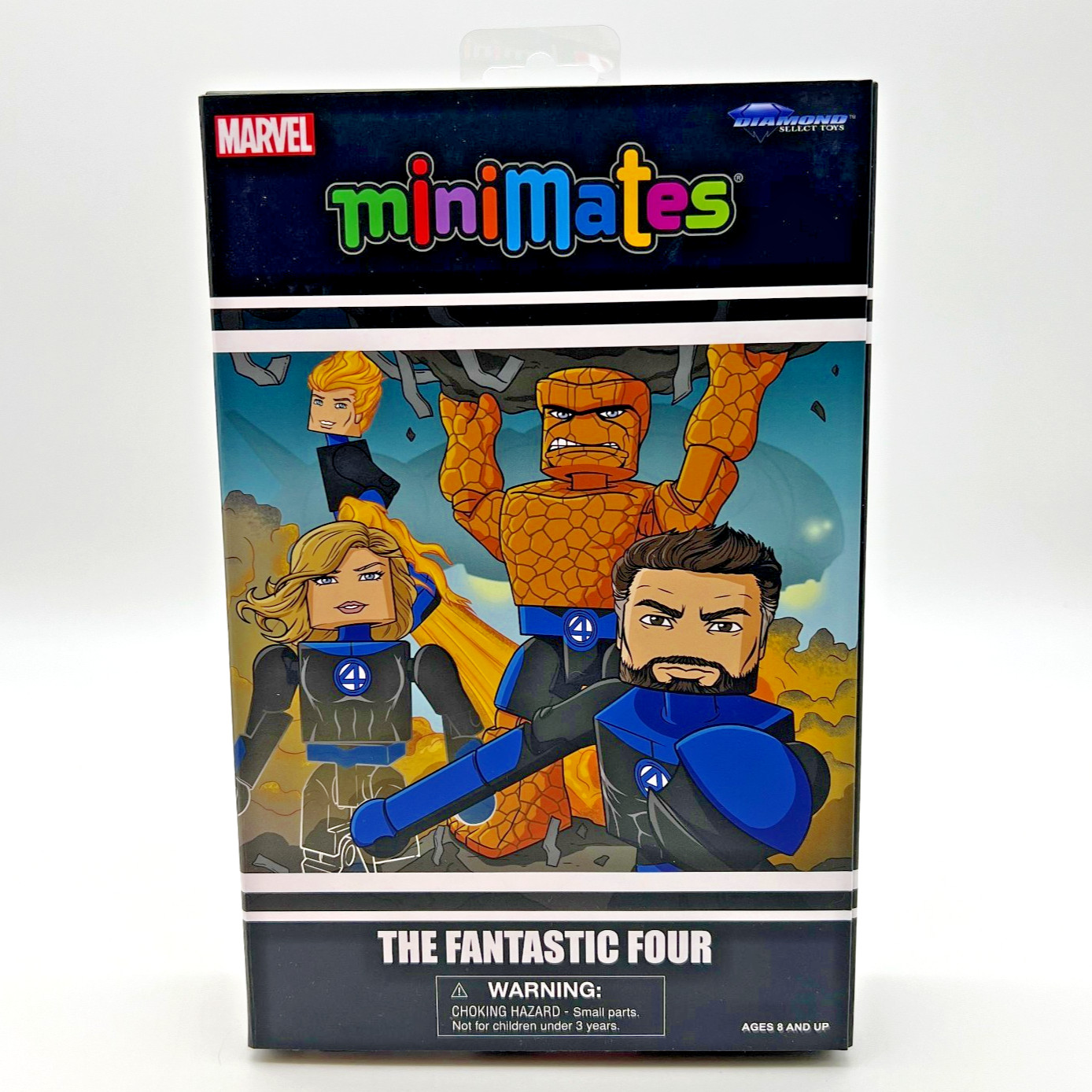 Diamond Select Marvel MiniMates FANTASTIC FOUR 6-Pack Deluxe Box Set • NEW