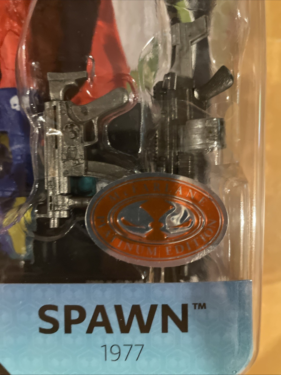 McFarlane Page Punchers SPAWN 1977 Red Platinum Ed. 7” Action Fig. & Comic Book