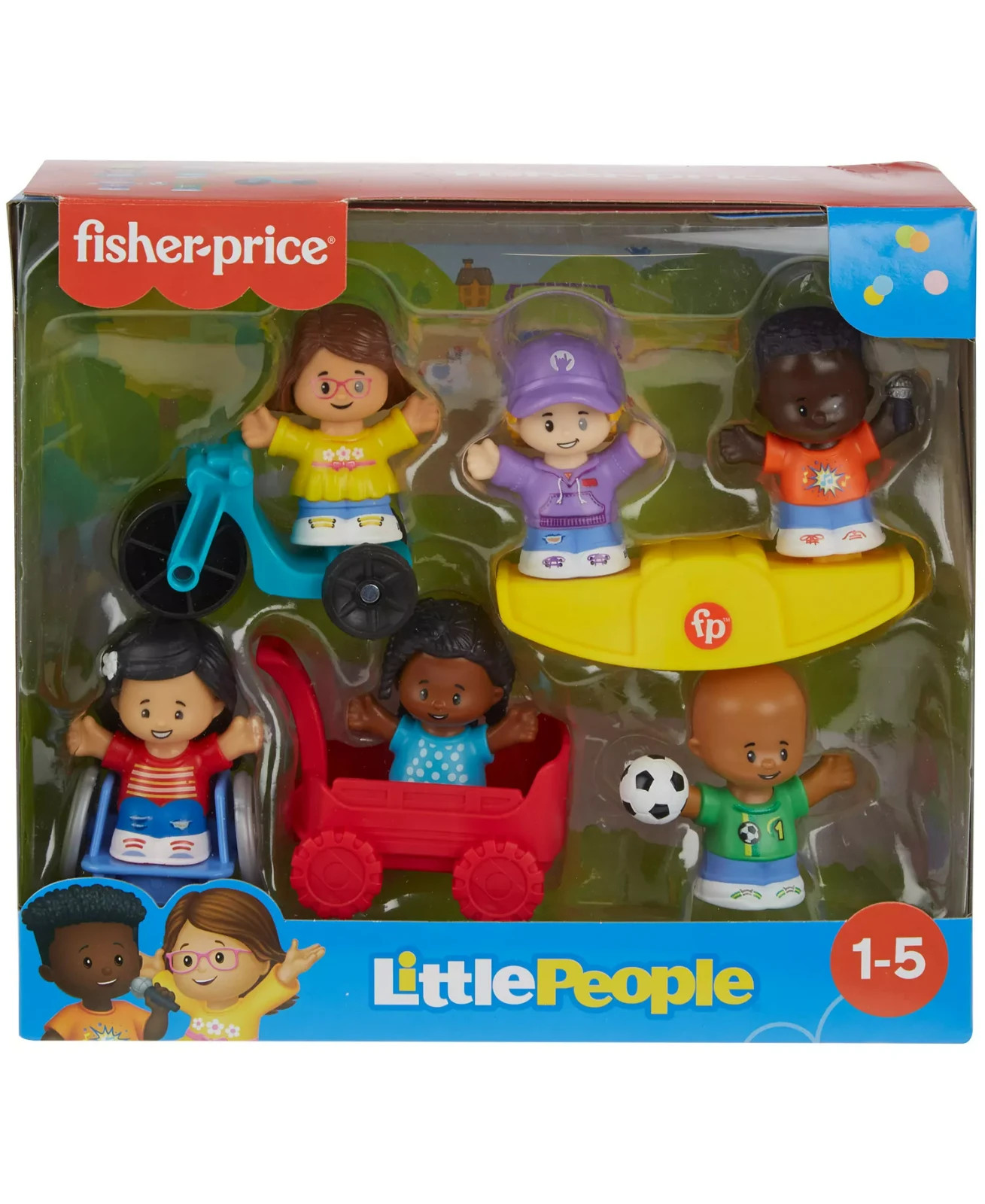 Toddler Toys Play for All 9-Piece Little People by Fisher-Price