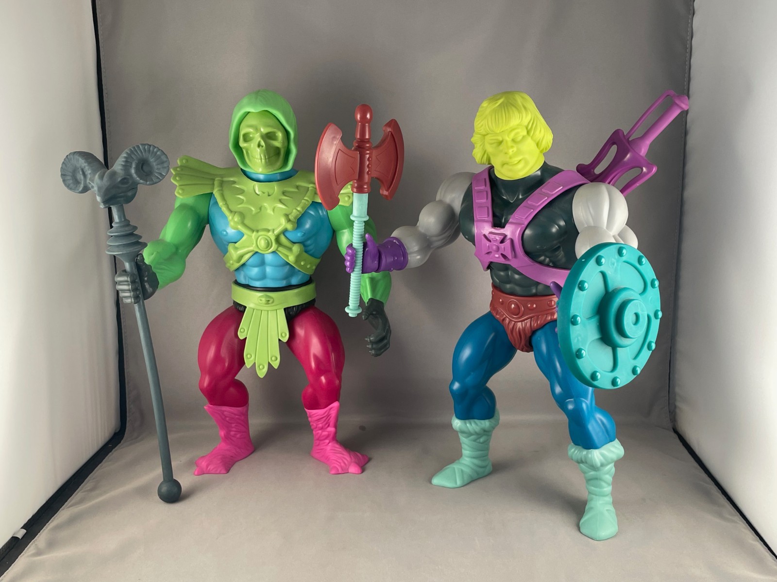 MOTU SKELETOR & Heman SDCC 2015 SUPER7 12&Prime; RARE COMIC CON EXCLUSIVE GIANT