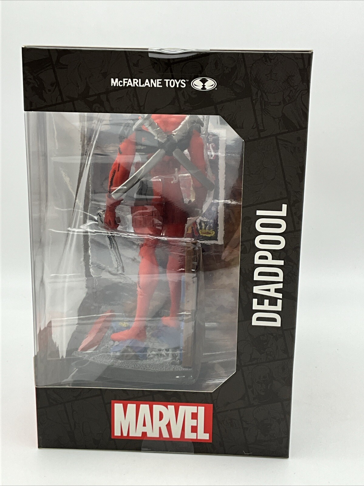 McFarlane Marvel Deadpool 1:10Scale Collectible With Scene The New Mutants #98