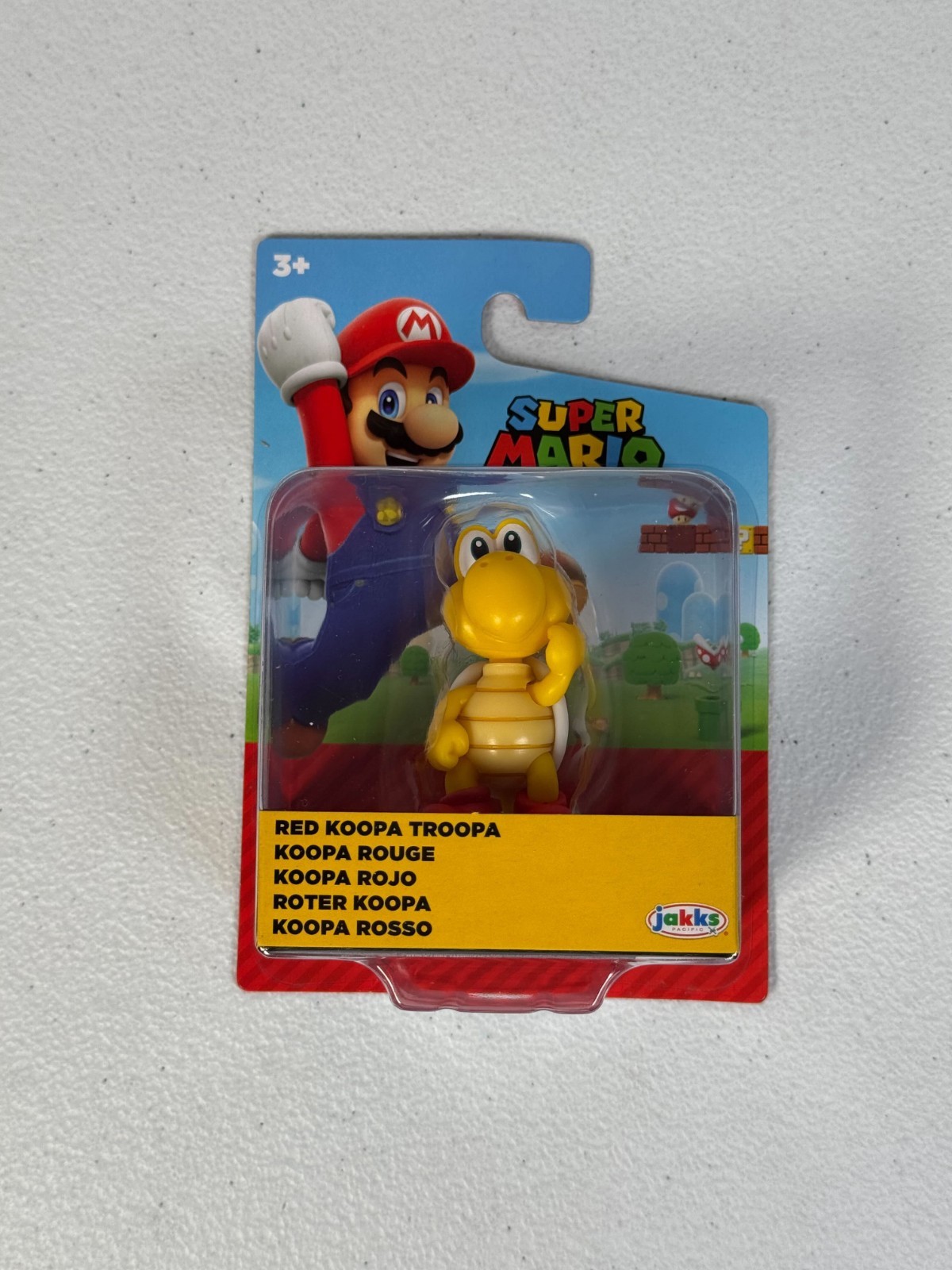 Super Mario Nintendo Red Koopa Troopa 2.5&Prime; fig Jakks Pacific Color Box Red Shell