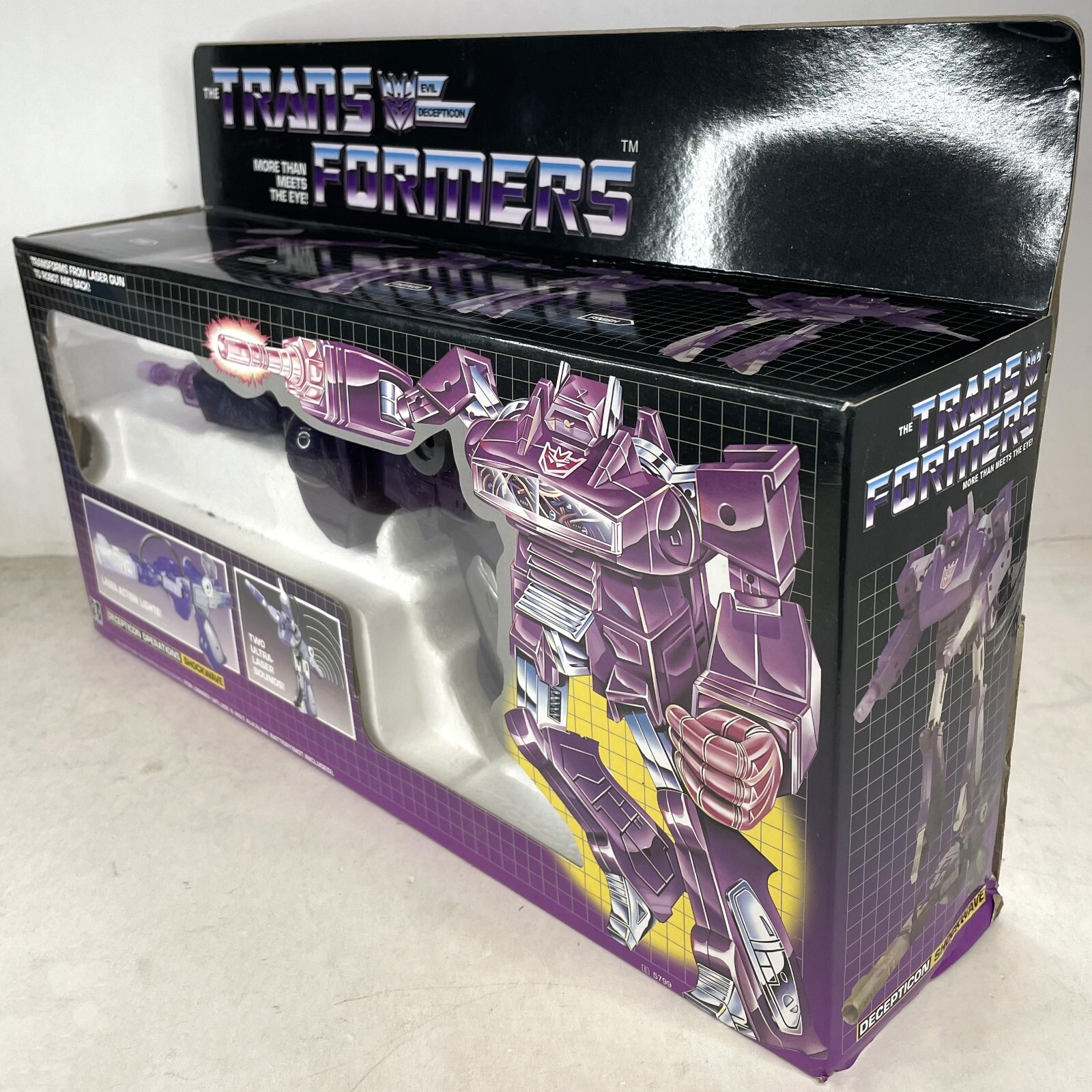 Transformers G1 Shockwave Shockblast Decepticon Transforming Figure Toy NEW BOX