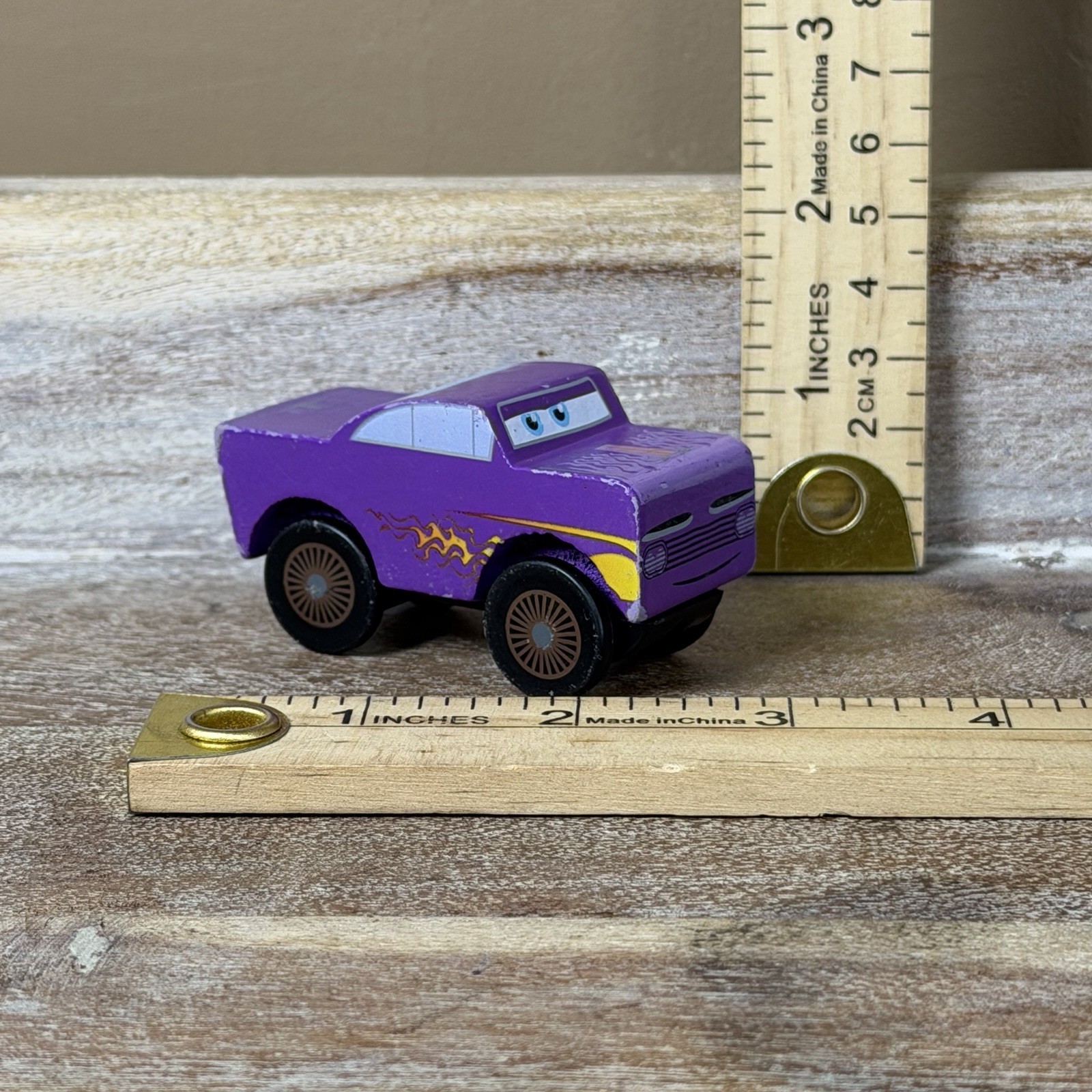 Disney Pixar CARS Wooden SLO N&rsquo;LOW Ramone KIDKRAFT 3&Prime; GUC Purple Car