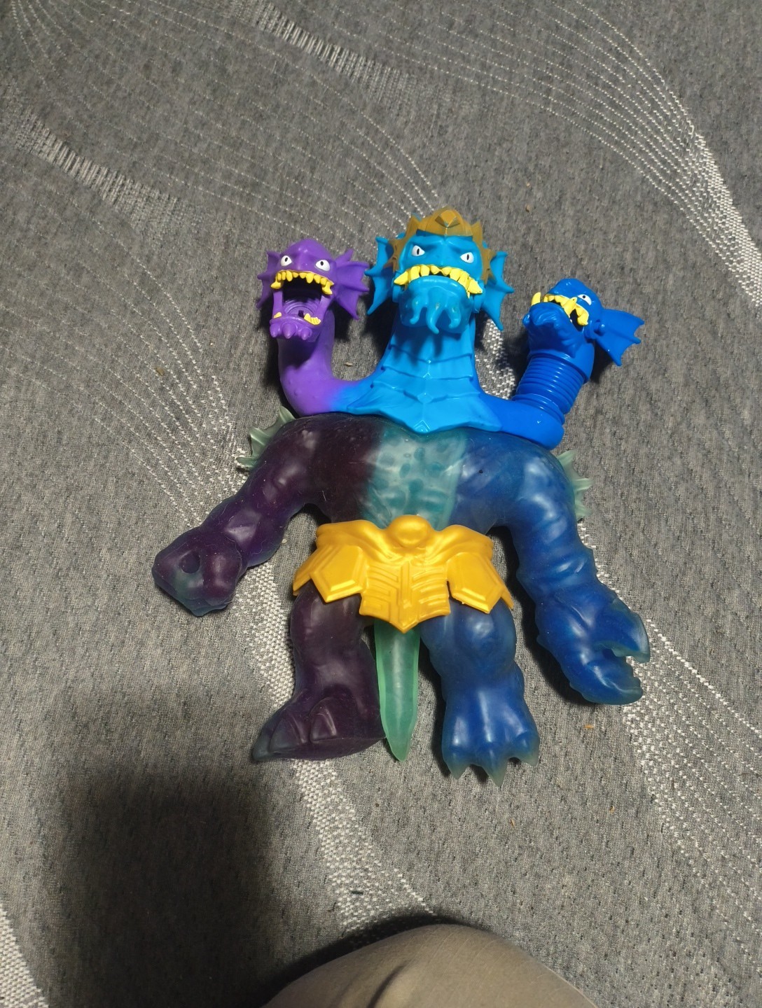 Heroes of Goo Jit Zu Deep Goo Sea King Hydra Triple Goo Jelly Gel Lights Up