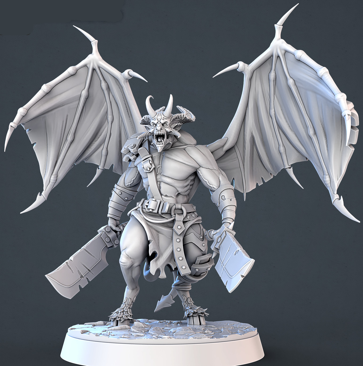 Winged Demon Miniatures Minis Wargaming D&D DnD 3D Printed Figures
