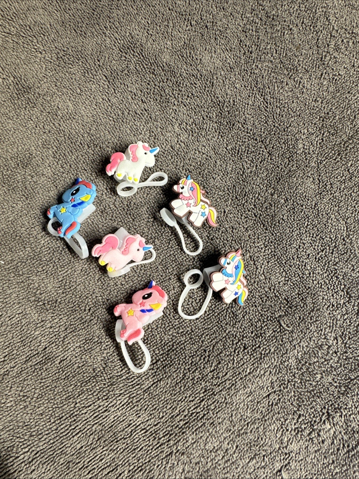 My Little Pony Straw Topper Set Of 6 New