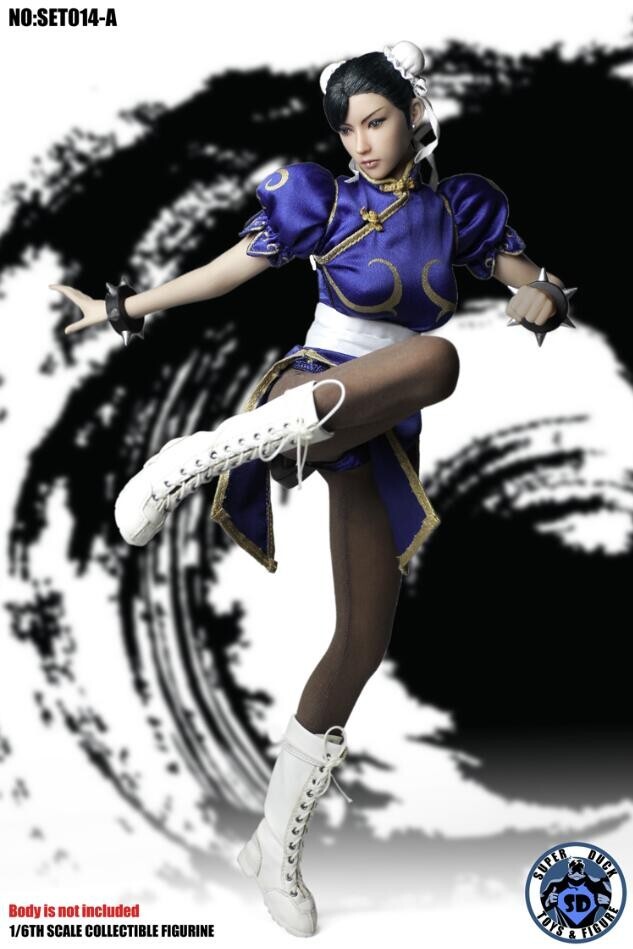SUPERDUCK SET014 1/6 Asian Female Kung fu fighter For 12&Prime; PHICEN hot toys Figure