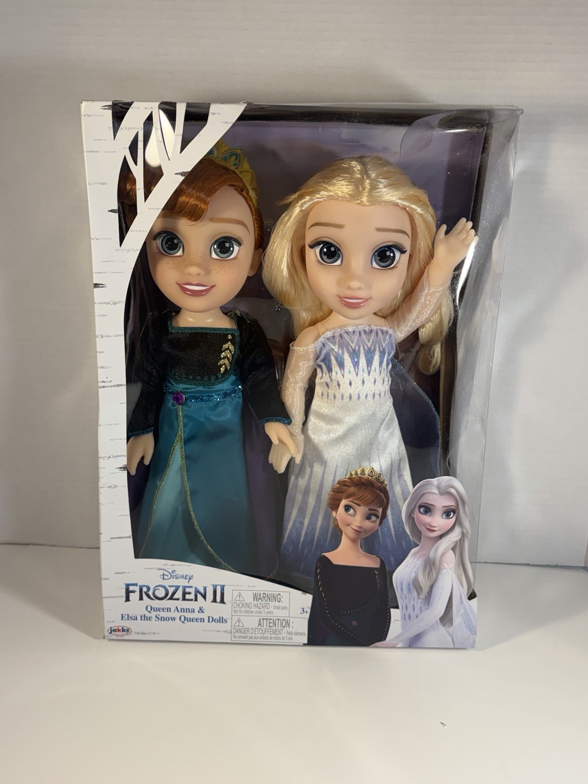 DISNEY FROZEN II ANNA & ELSA THE SNOW QUEEN DOLL SET Of 2