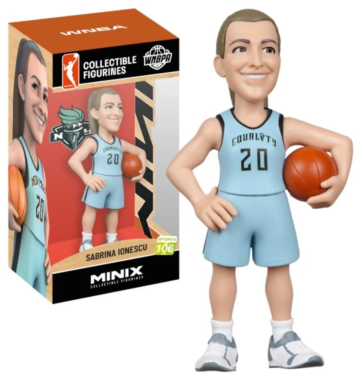 MINIX Sports #106 Sabrina Ionescu WNBA Basketball 4.75 Inch Vinyl Figure
