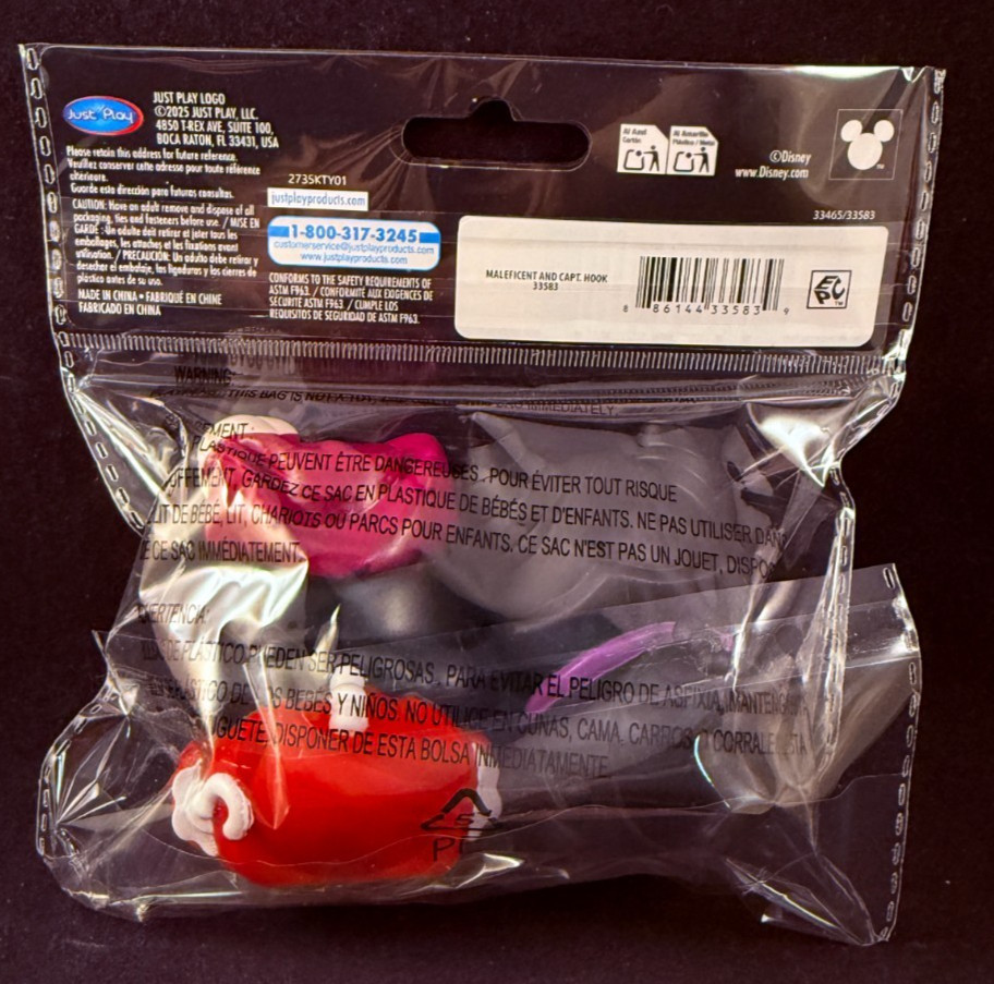Disney – Villains – Maleficent & Captain Hook – Rubber Ducks – Duckalooz
