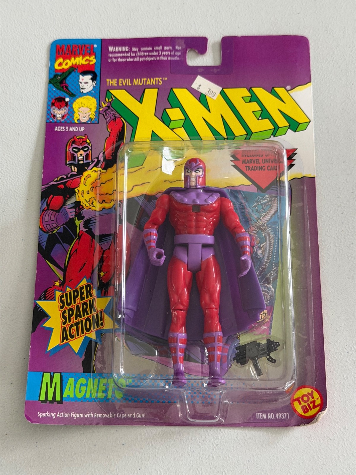 X-Men The Evil Mutants Magneto Super Spark action figure 1993 ToyBiz New