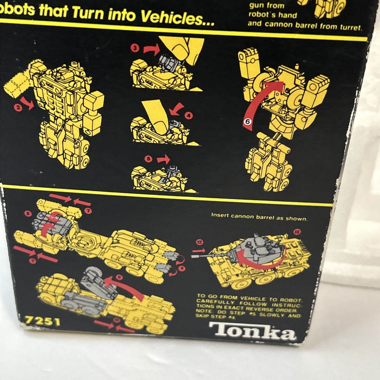 Super Go Bots Defendor Friendly Robot Tank Vintage 1984 Action Figure Tonka Box