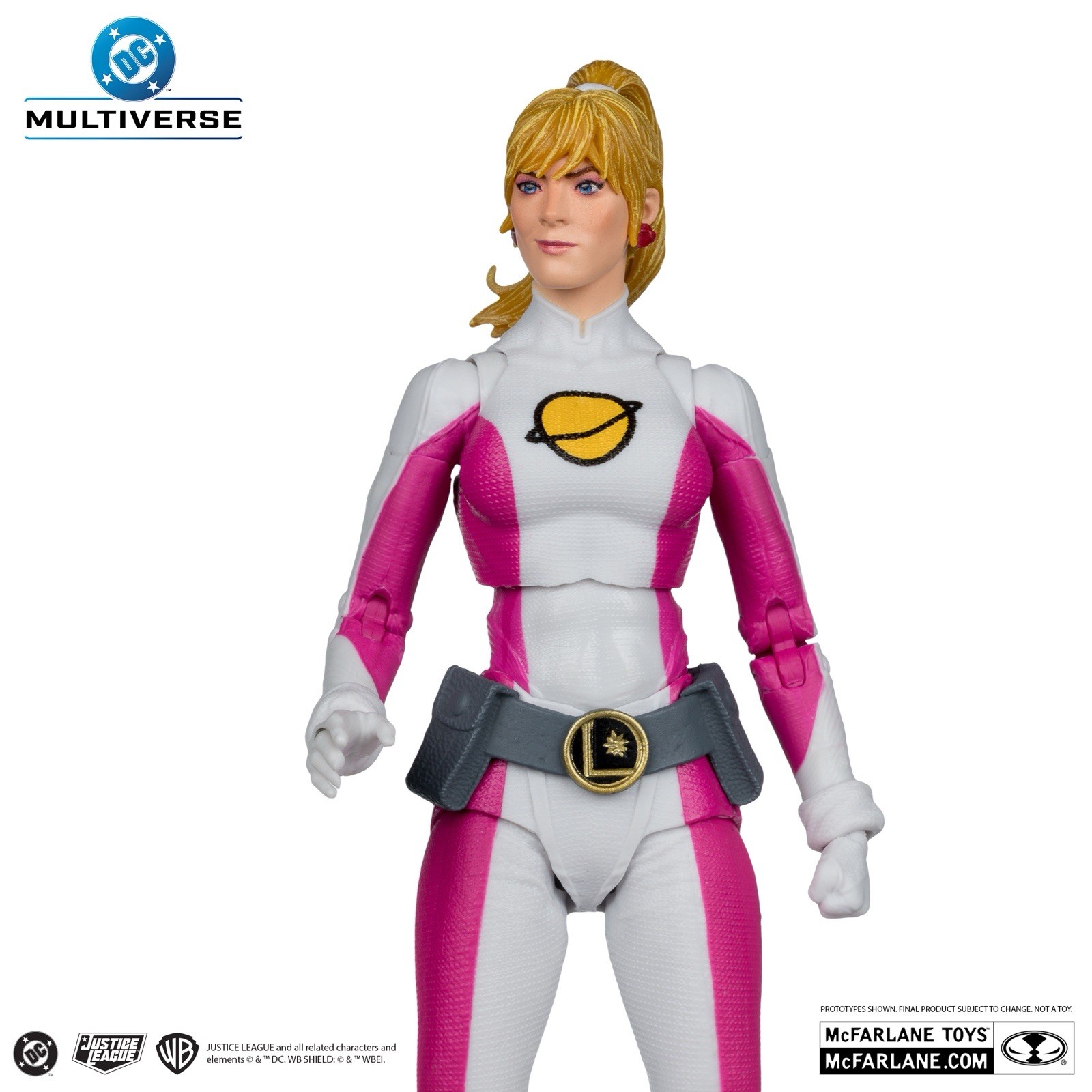 2 Figure Lot McFarlane DC Multiverse Saturn Girl & Starman Jack Knight Platinum