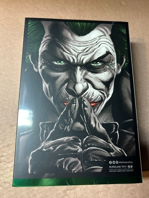 DC Mcfarlane Multiverse Gold Label Exclusvie Joker Batman Three Jokers Black Whi