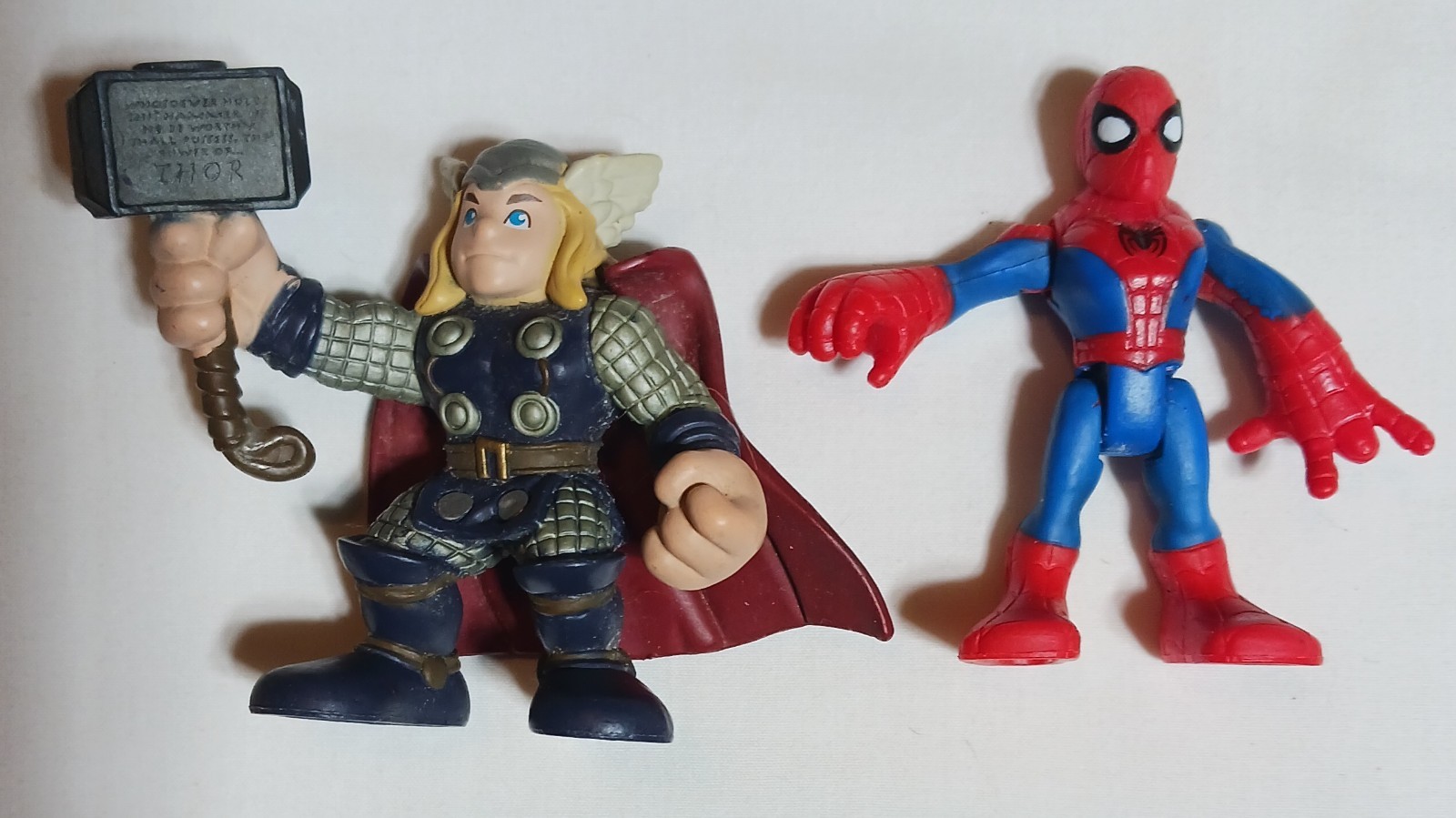 22 Marvel HERO SQUAD Playskool 2&Prime; Figure Lot THOR Iron Man HULK Spider Man