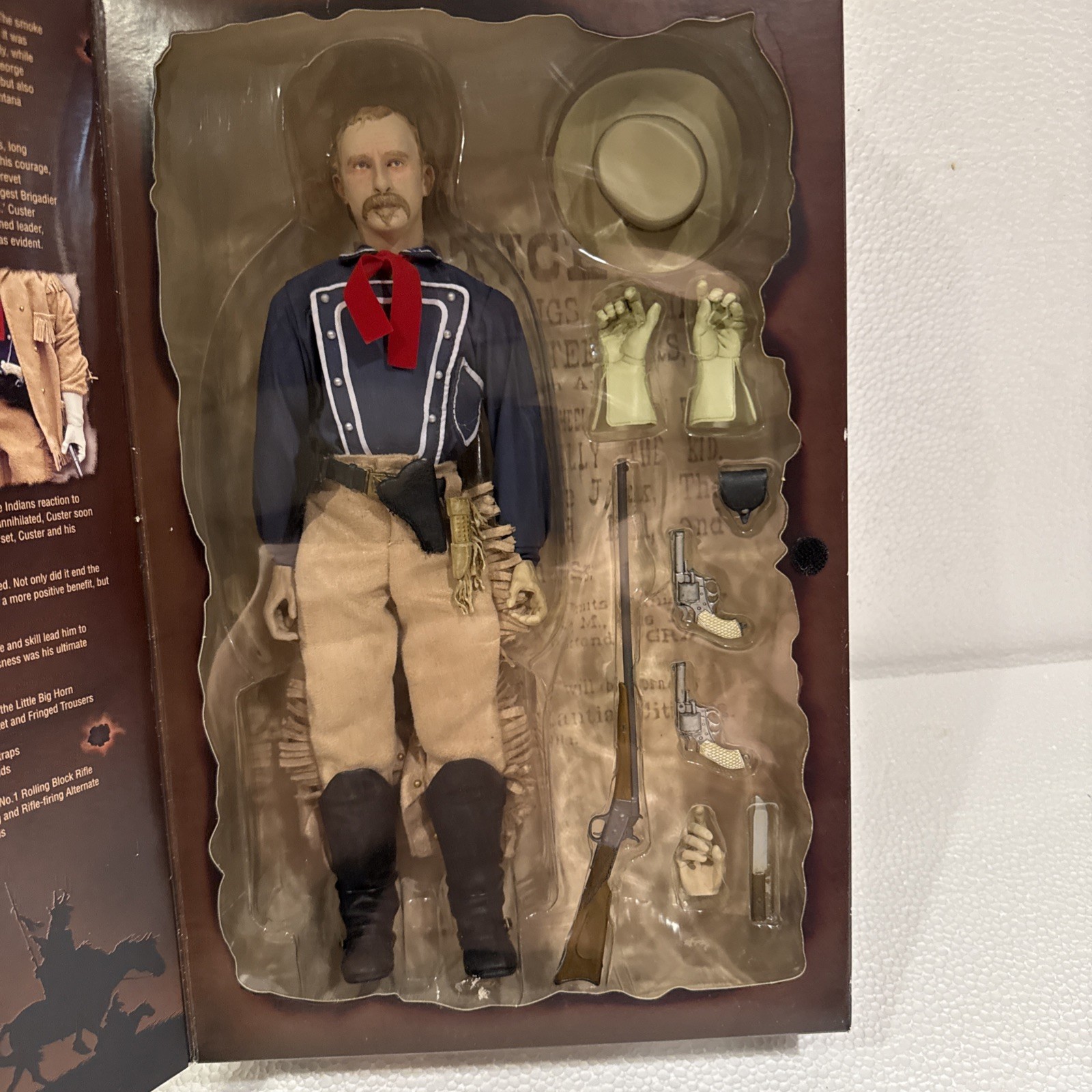 Six Gun Legends General Custer 12&Prime; Action Figure complete with accessories.