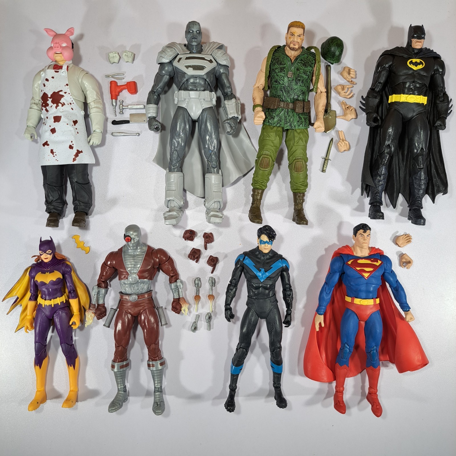 DC Multiverse Lot Platinum Professor Pyg Deadshot Steel Batgirl Nightwing
