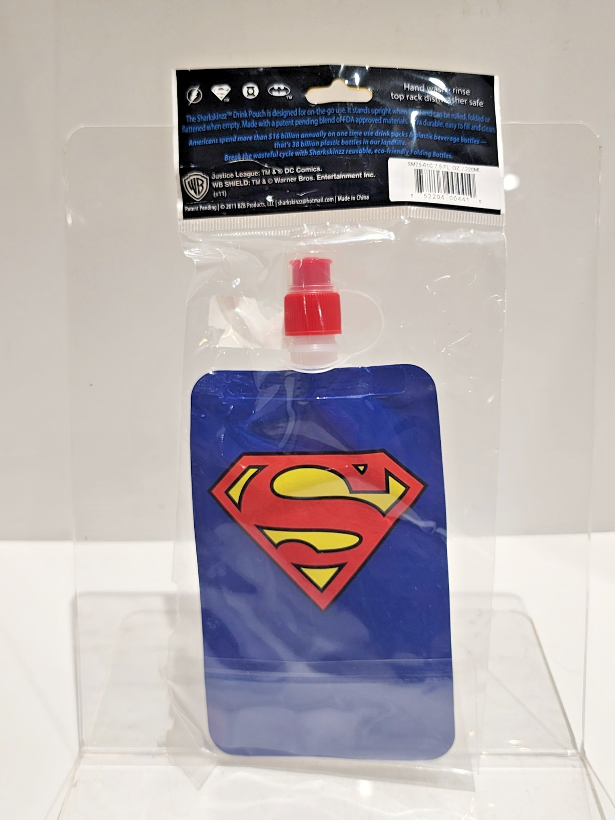 Superman , Shark Skinzz Reusable Folding Drinkware, NEW, Lot of 1