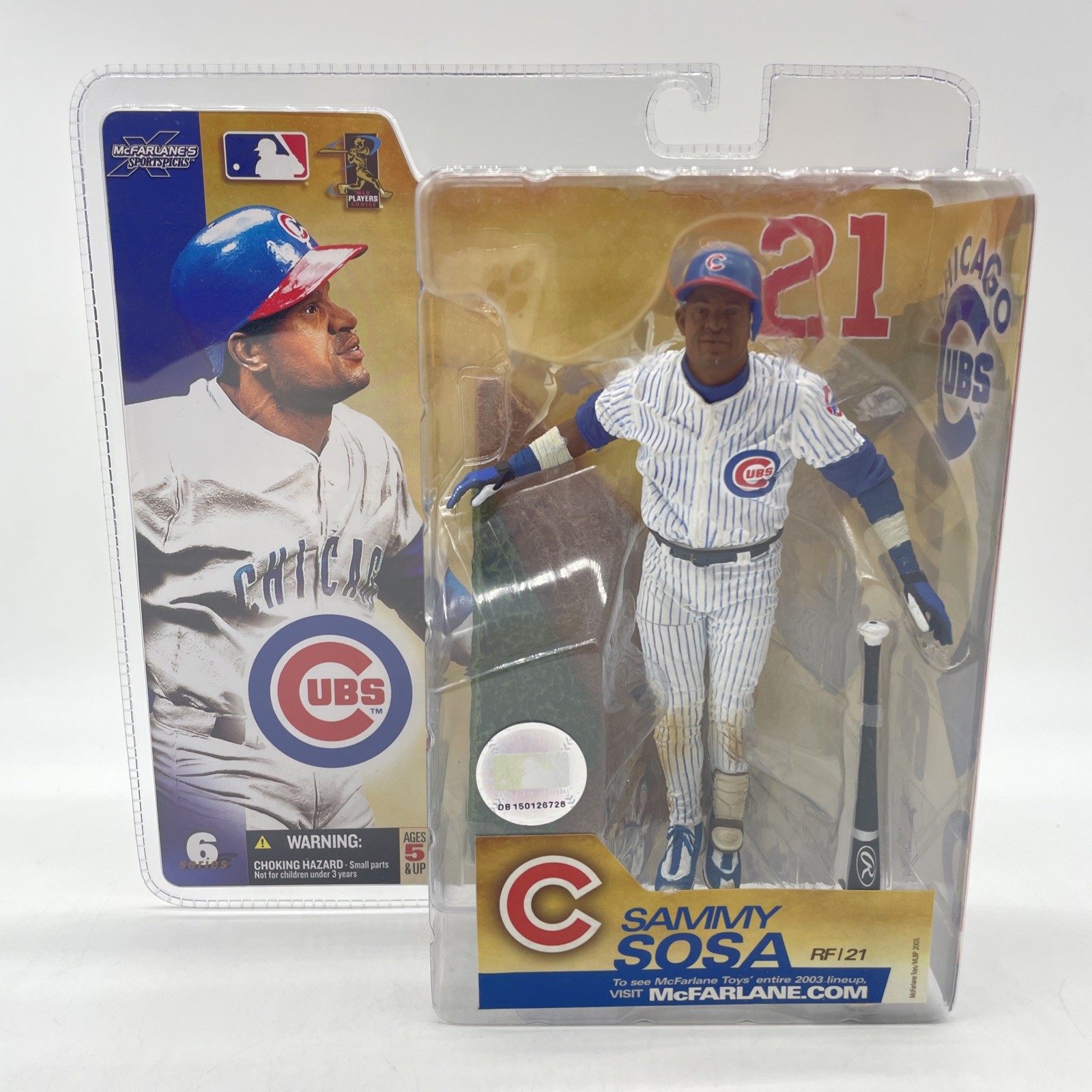 McFarlane&rsquo;s MLB Chicago Cubs Action Figure Sammy Sosa Pinstripes Variant Sealed
