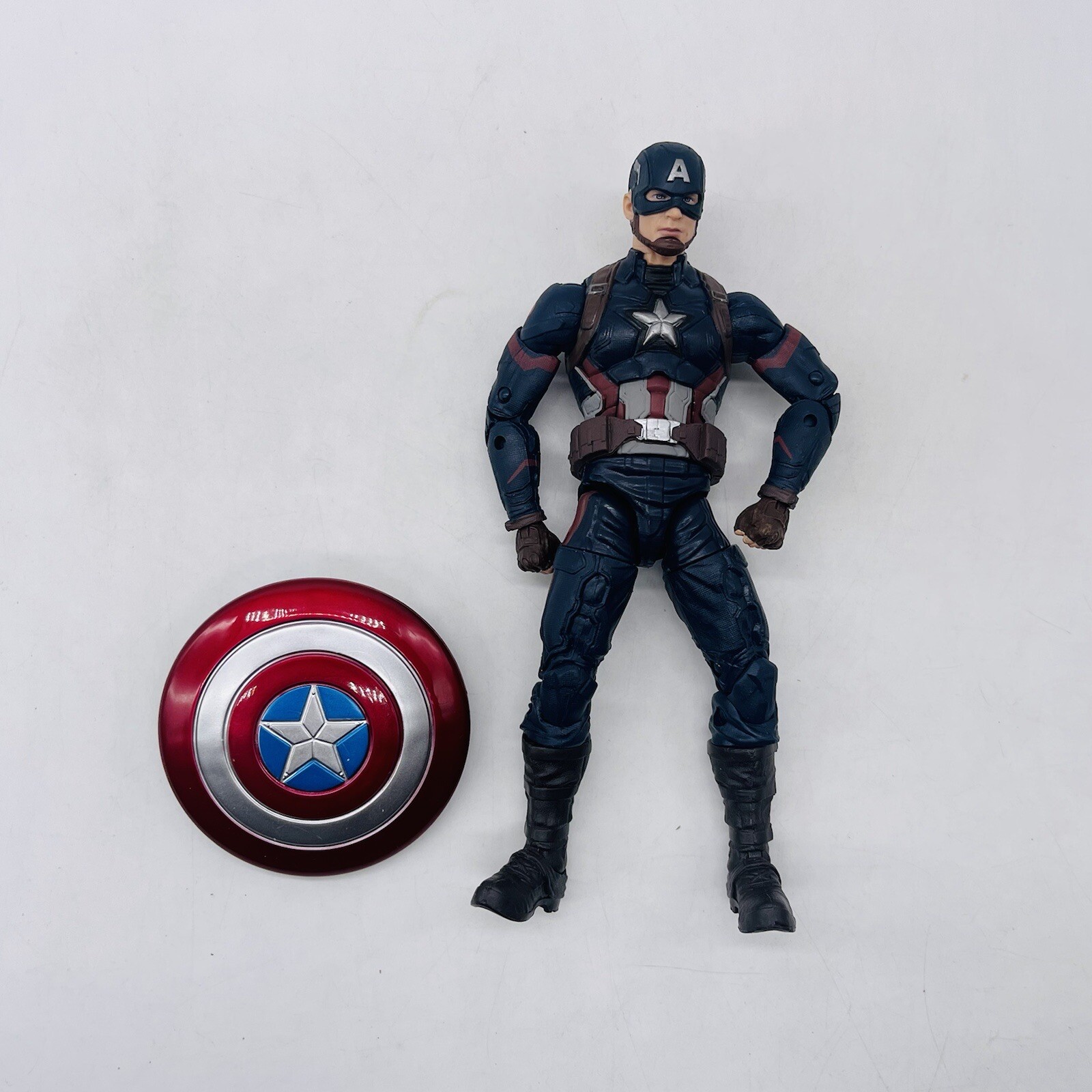 Captain America From Marvel Legends Studios 10 Year Civil War 2 Pk 6&Prime; Loose MCU