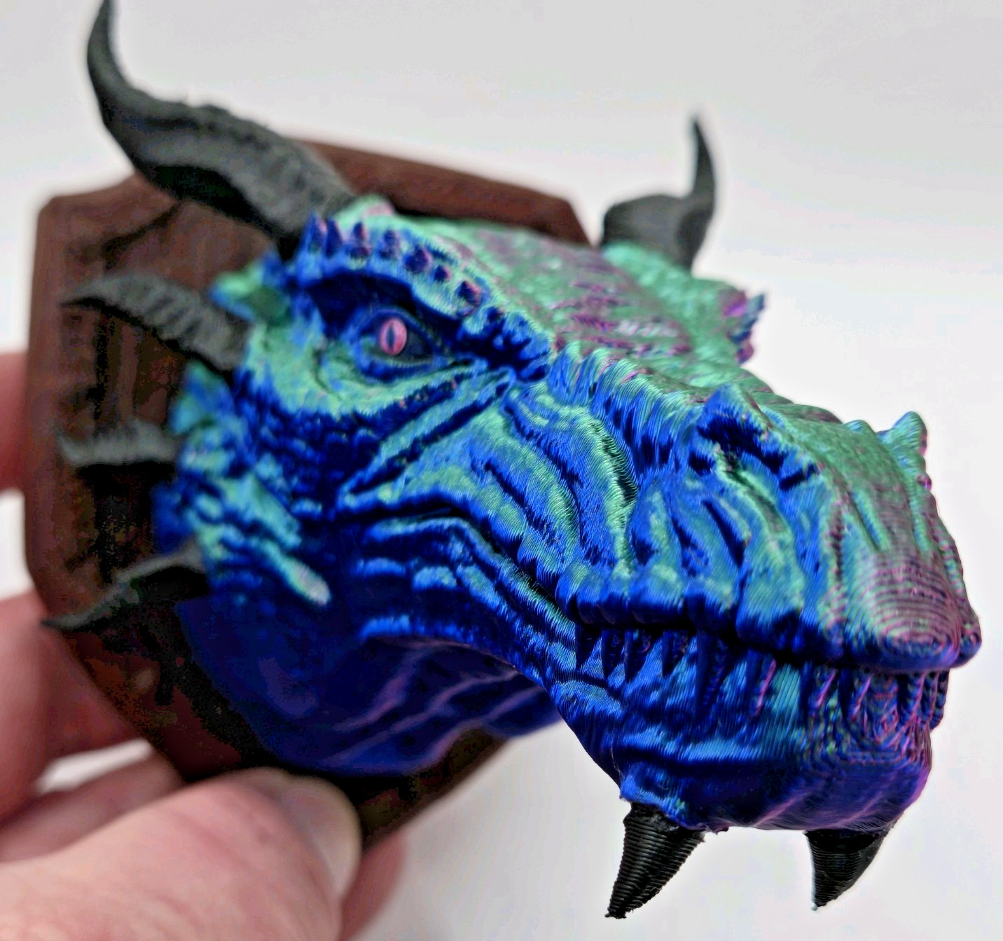 Western Dragon Head Fantasy Trophy Collector Figure 3D Printed Handmade toy Gift