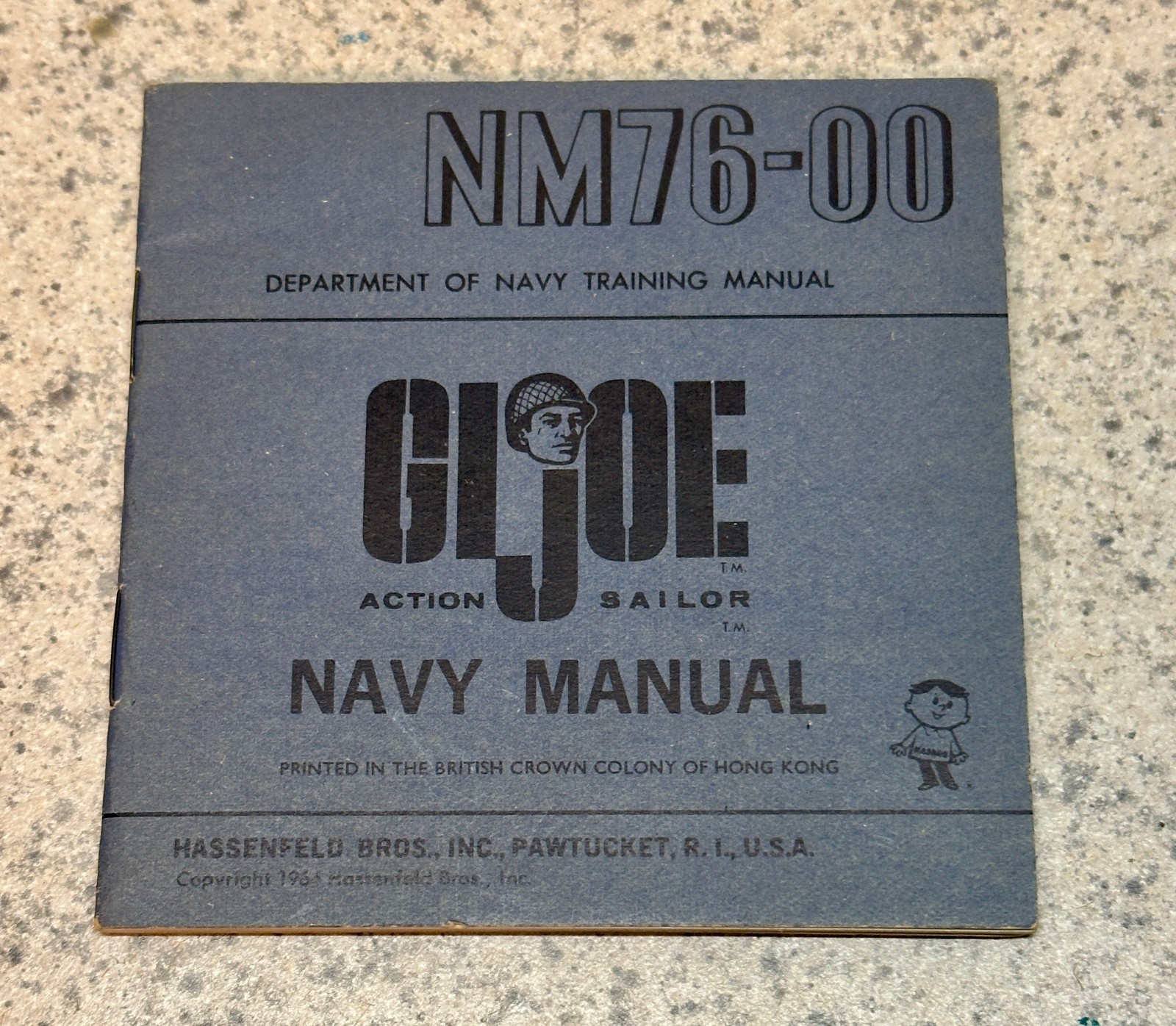 1964 Hasbro Gi Joe Navy Sailor Triple TM Tall Equipment Manual & attached Flyer