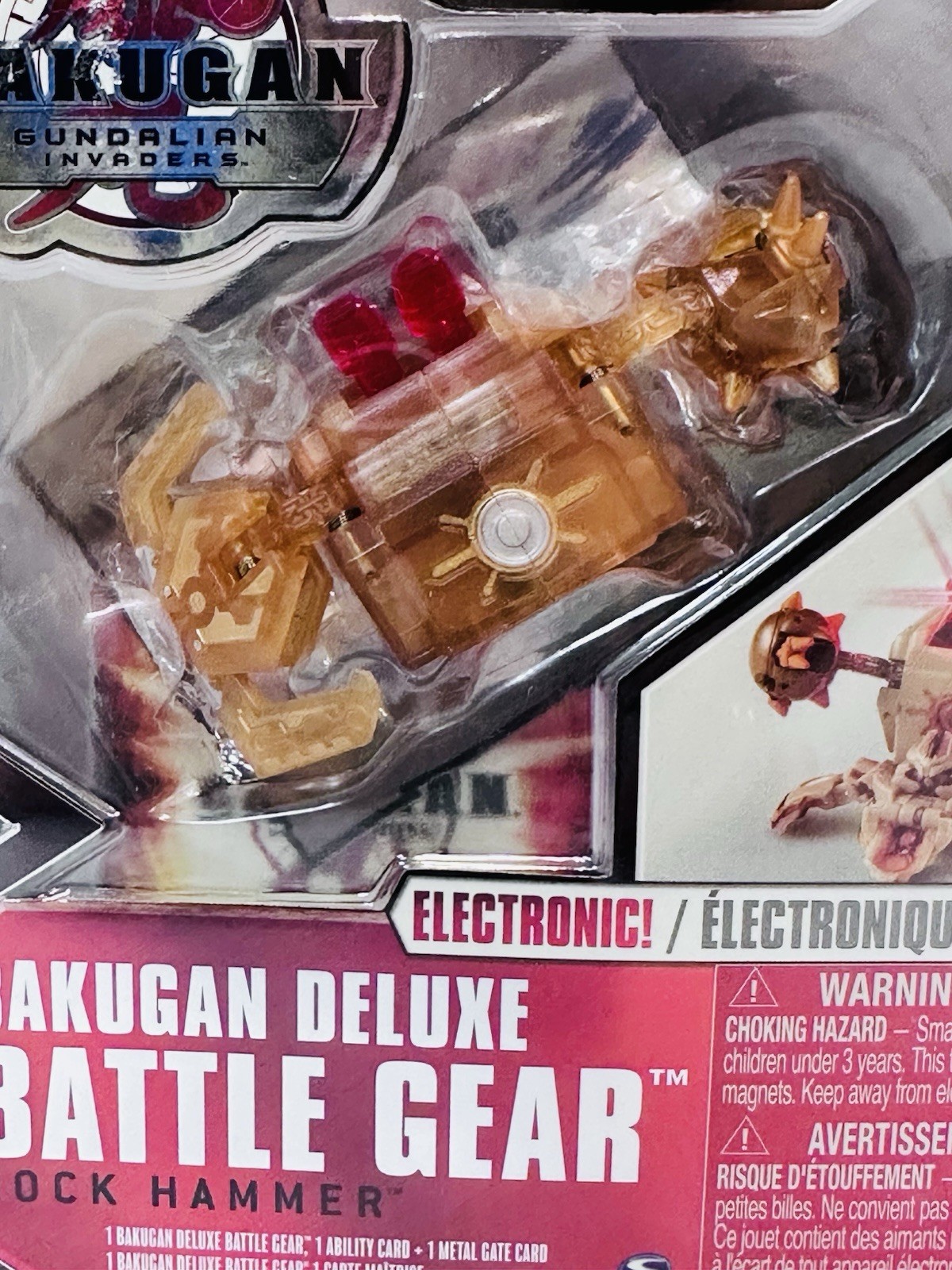 Bakugan Deluxe Battle Gear Rock Hammer Spin Master Sega 2010 SEALED NEW