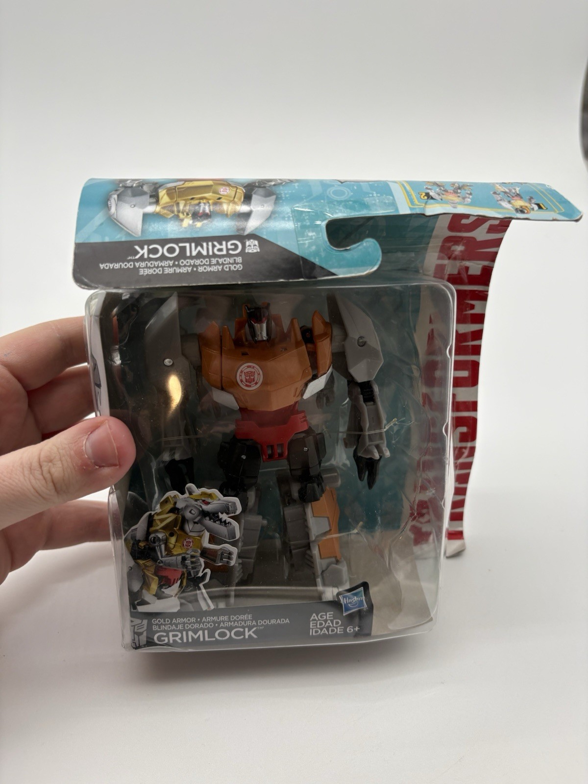 Transformers Robots in Disguise Warrior Class Gold Armor Grimlock Hasbro Sku 23