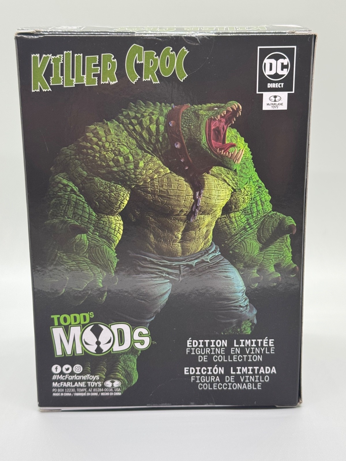 DC Direct Killer Todd’s Mods Killer Croc Vinyl Figure – 4.5&Prime; Scale Posed Figure