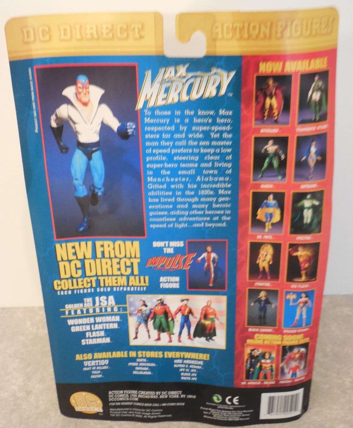 DC DIRECT, MAX MERCURY FULLY POSEABLE ACTION FIGURE, DC COMICS, NIB!