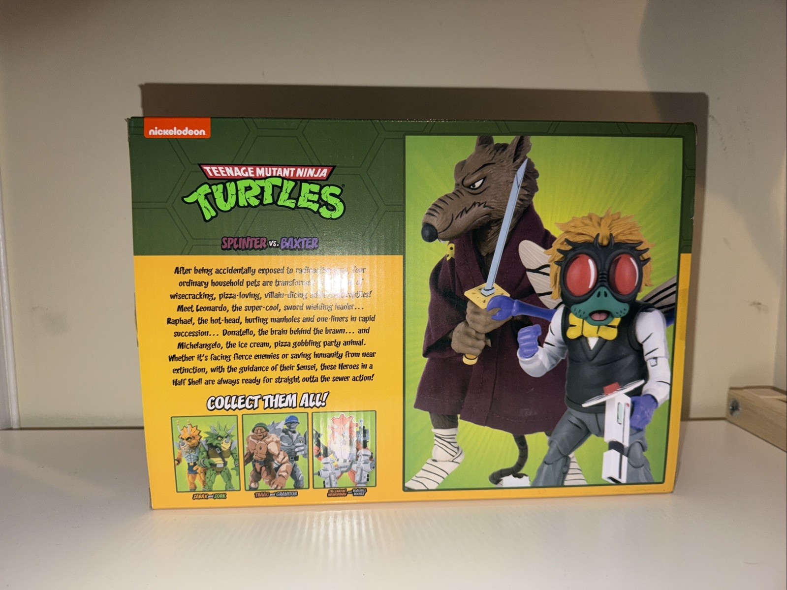SPLINTER VS BAXTER TMNT 2 PACK NECA TARGET EXCLUSIVE