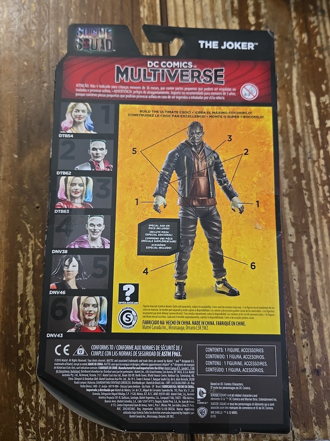 DC Comics Multiverse Suicide Squad The Joker Action Figure Mattel New In Box!