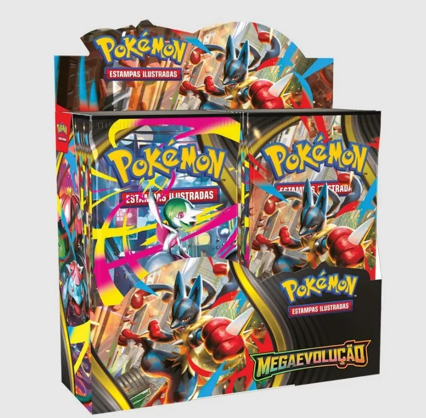 Pokemon Booster Box Mega Evolution PORTUGUESE Brand New Sealed Box TCG 216 Cards