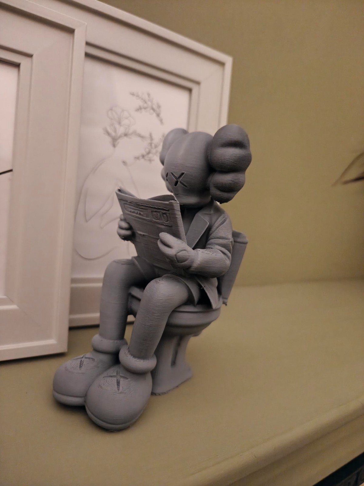 KAWS Style Figure – 3D Printed PLA Model
