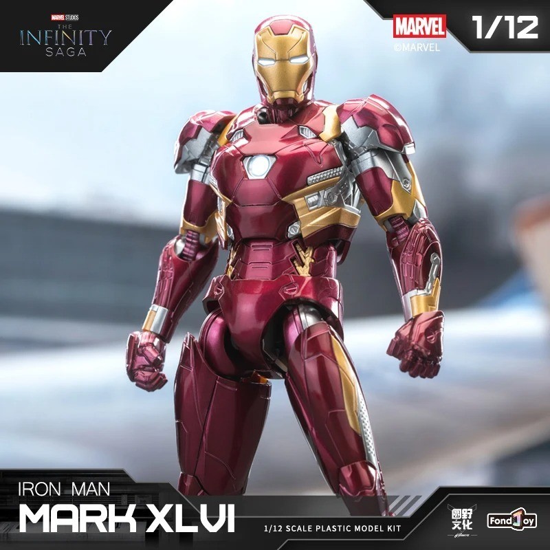 Marvel Avengers Iron Man Mark 3 MK3 Ironman Toy LED Light Action Figure Model