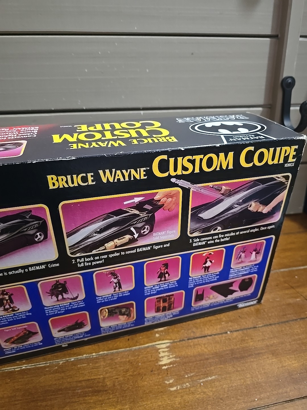 NEW 1991 Batman Returns Bruce Wayne Custom Coupe Kenner Sealed Vintage