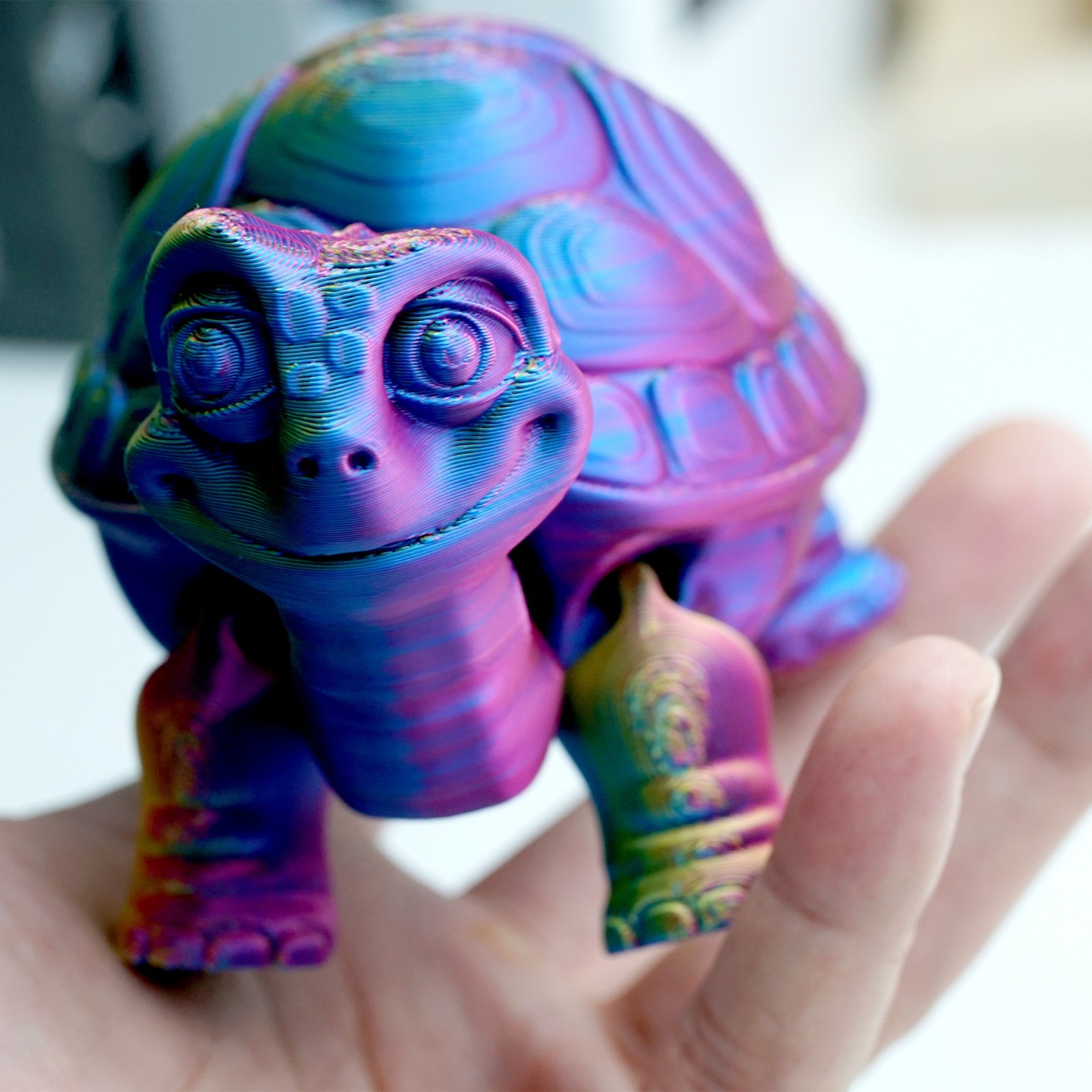 3D Printed Tortoise Model,Articulated Animals figure,Fidget Toys Home Decor