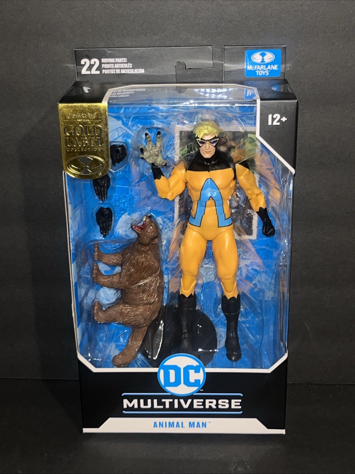New McFarlane DC Multiverse Gold Label Animal Man Figure Toy