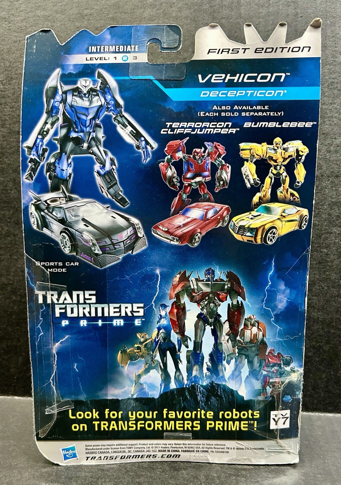 TRANSFORMERS PRIME 1st Edition Deluxe Class VEHICON – 100% Complete & Boxed!
